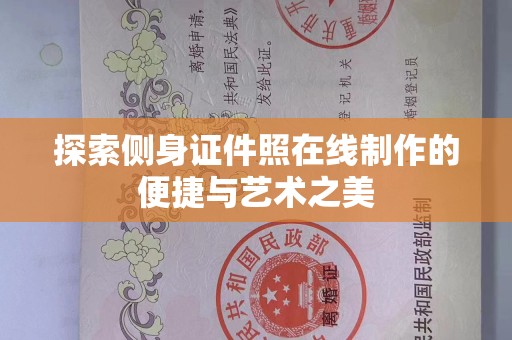 韶关探索侧身证件照在线制作的便捷与艺术之美
